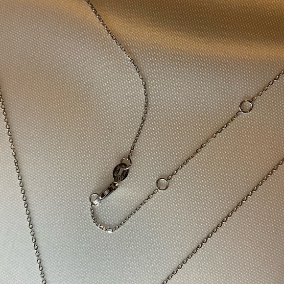 Diamond Star Necklace Dazzling 14k White Gold - Picture 3 of 6